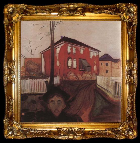 framed  Edvard Munch Red, ta009-2